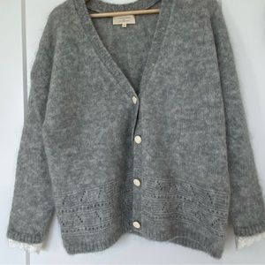 Sézane Gray Cardigan - Size M